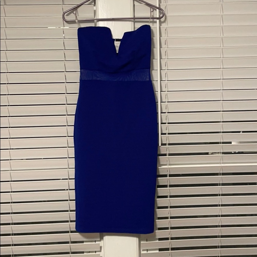 Royal blue  never worn above the knee high